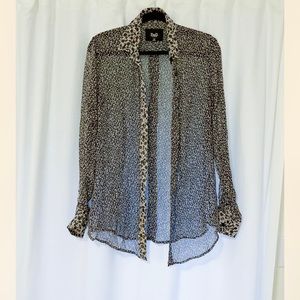 D&G see through floral blouse